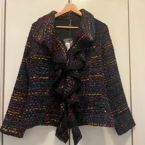 Berek NWT Colorful Ruffled Jacket SZ L